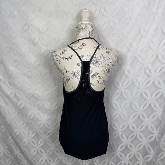 Lululemon Water Bound Singlet Apex Stripe Printed Black Dune Tank Top Size 6 - Picture 10 of 12